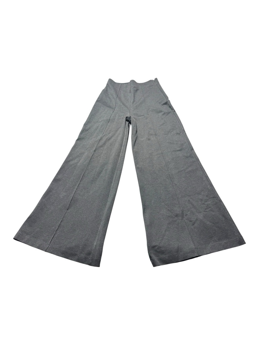 NWT Quince women’s Large Grey Wide-Leg High Rise Ponte Knit Pants Work Office